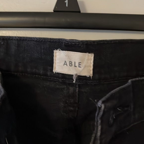 Able Clarissa High Rise Jean size 28 Washed Black - Picture 7 of 8